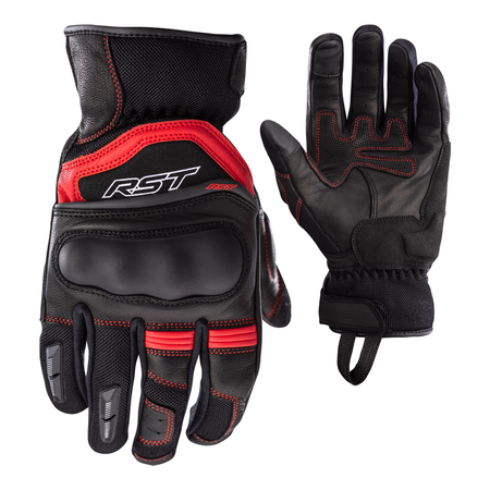 Rękawice skórzane RST Urban Air 3 mesh Ce black/Re
