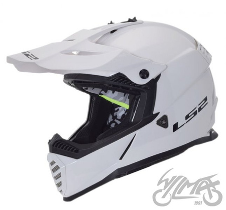 Kask motocyklowy LS2 Mx437 Fast Evo Solid white 