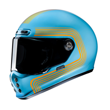 Hjc V10 Foni Blue/Orange