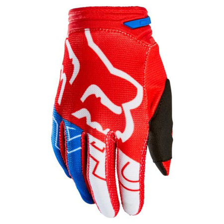 Rękawice FOX Junior 180 Skew White/red/blue 