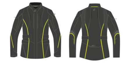 Kurtka tekstylna Ozone Sahara lady black/flo Yello