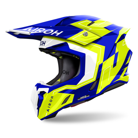AIROH TWIST 3 DIZZY BLUE/YELLOW GLOSS