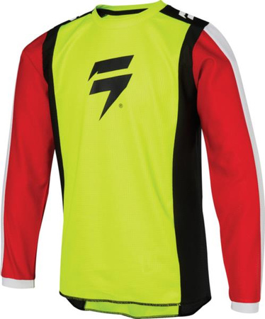 Bluza Shift Junior white Race Flo yellow 130 Yxl