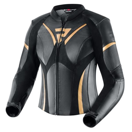 Kurtka skórzana Rebelhorn Rebel lady black/gold
