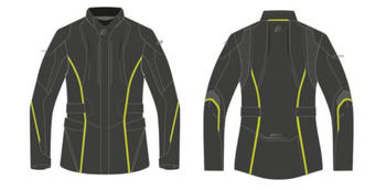 Kurtka tekstylna Ozone Sahara lady black/flo Yello