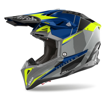 Airoh Aviator 3 Push Blue Gloss