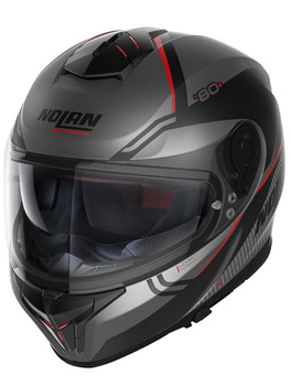 Kask motocyklowy Nolan N80-8 Astute Szary/Czer 