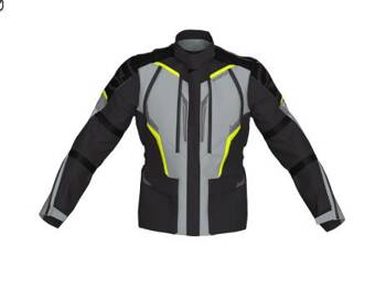 Kurtka tekstylna Ozone Tour III black/grey/Fluo Ye