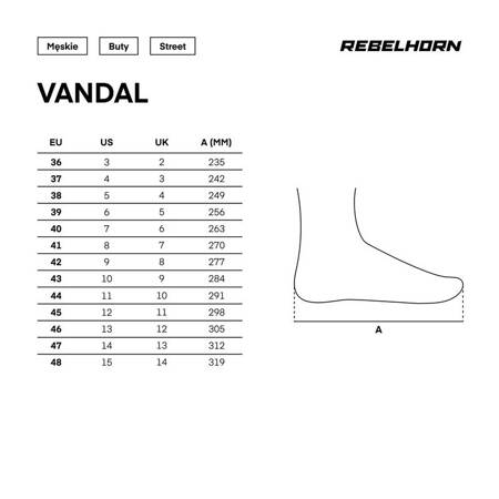 Buty Rebelhorn Vandal Black/White