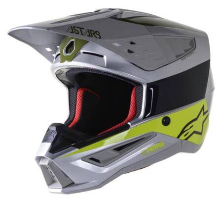 Kask Alpinestars S-M5 Bond silver Yel Fl Mil Green