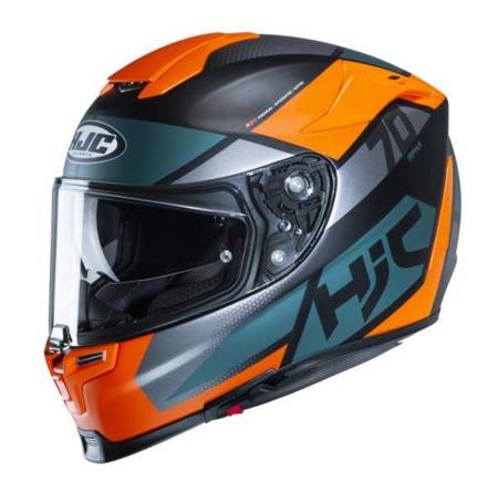 Kask HJC R-Pha-70 Debby Orange/grey/Green Deb-Mc7s