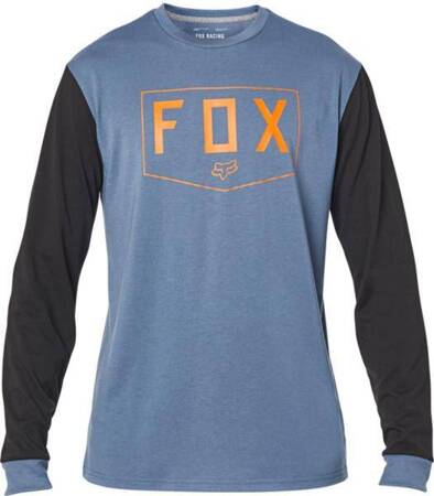 Koszulka FOX z długim rękawem Shield Tech blue Ste