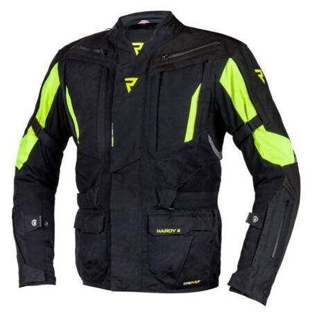 Kurtka tekstylna Rebelhorn Hardy II Black/Flo yellow